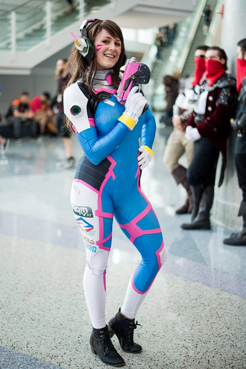 Overwatch’s D.Va, out of her mech.
